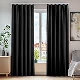Deconovo Gardinen Blickdicht Thermovorhang Lärmschutzvorhang mit Kräuselband,...