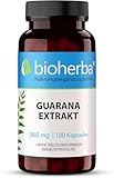 Guarana Kapseln - 1080 mg Energizer Extrakt 100 Kapseln mit Koffein und Biotin...