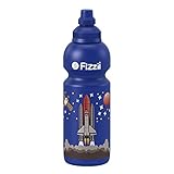 Fizzii Kinder- und Freizeittrinkflasche 600 ml (auslaufsicher bei Kohlensäure,...