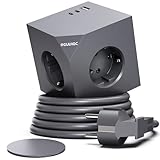 PD20W Steckdosenwürfel mit USB C, 3 Fach Mehrfachsteckdose Würfel mit...