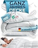 Glückstoff® Feder- und Daunendecke 135x200cm [Zertifiziert in Deutschland] -...