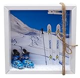 ZauberDeko Geldgeschenk Verpackung Skiurlaub Skischuhe Ski Winterurlaub...