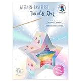 Ursus 18790001F - Laternen Bastelset, Twinkle Star, Silber, ca. 19,3 x 18,3 x 8...