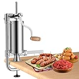 COSTWAY 1,5kg/2,5kg/3kg/5kg Wurstfüller manuell, Wurstmaschine aus Edelstahl,...