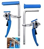 ZHEHNSA 2 Stück Hebelzwinge - Ganzstahl Tischzwinge mit Hebelgriff,...