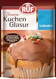 RUF Kuchen-Glasur Vollmilch-Schokolade, 100g im Beutel, mikrowellengeeignet, zum...