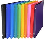 Exacompta 541999E Ringbuch (PP, DIN A4, blickdicht, 2 Ringe, Rücken 20mm) 10...