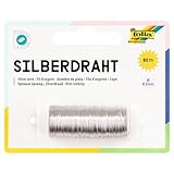 folia 79360 - Silberdraht, versilbert, 1 Spule 0,3 mm x 80 m - ideal für...