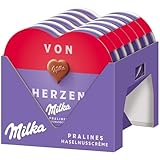 Milka I love Milka Pralinen – Herzförmige Alpenmilch-Schokolade mit feiner...