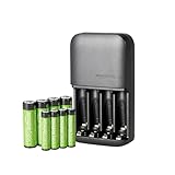 Amazon Basics wiederaufladbar NiMh Batterien, (4 AA & 4 AAA) mit...