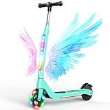 SISIGAD E Scooter Kinder für 6-10 Jahre, E Roller Kinder 5.3 Zoll Kinderroller...