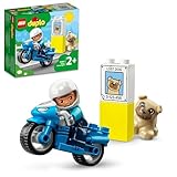 LEGO 10967 DUPLO Polizeimotorrad, Polizei-Spielzeug für Kleinkinder ab 2 Jahre,...