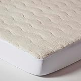 Homescapes Warmer Fleece-Matratzentopper 90x200 cm, Kuschelige Matratzenauflage...
