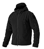 EKLENTSON Herren Fleecejacke Winddichte Jacke Outdoor Trekking Winter mit...