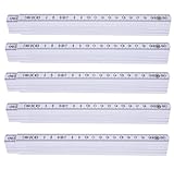 5 Stück Zollstock 2 Meter - Meterstab extra bruchsicher & Messgenau & leicht zu...