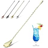 Cocktail-Rührlöffel aus Edelstahl, Barlöffel, 30,1 cm langer Griff,...