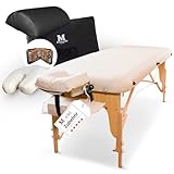 MASSUNDA – Mobile Comfort Deluxe Massageliege klappbar & höhenverstellbar –...