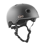 TSG Erwachsene Halbschalenhelm Meta Solid Color, Satin Black, S/M, 750123