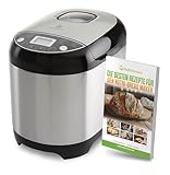 Nutrilovers NUTRI-BREAD-MAKER Edelstahl Brotbackautomat mit 19 Programmen, 3...