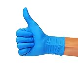 SF Nitrilhandschuhe M Blau – 100 Stück Einweghandschuhe, Einmalhandschuhe,...