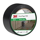 3M PVC-Klebeband 764i, schwarz, 50 mm x 33 m, Schwarz