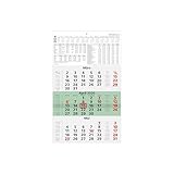 Zettler 3-Monatskalender grün Blauer Engel 2026 – Wandkalender 30 × 49 cm, 3...