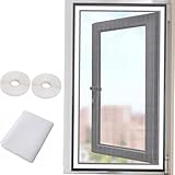 80x125cm Fliegengitter am Fenster Insektenschutz-Fenster Fliegengitter für...