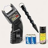 Elektroschocker Power Max 500.000 Volt + Pfefferspray + Kubotan + Batterien Set...
