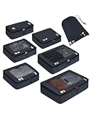 ECOHUB Koffer Organizer Packing Cubes 7-Teiliges Koffer Organizer Set...