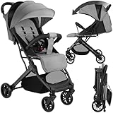 tectake® Buggy Kinderwagen von 0 bis 3 Jahre, Wagen für Baby Erstausstattung...