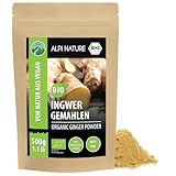 Alpi Nature Ingwerpulver BIO 500g, bio Ingwer gemahlen, Ingwerwurzel Pulver
