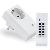 conecto Funksteckdosen Set (1x Funksteckdose, 1x Funkfernbedienung), Indoor,...