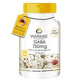 GABA 750mg Kapseln - 60 Kapseln - hochdosiert & vegan - Gamma-Aminobuttersäure...