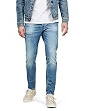 G-STAR RAW Herren 3301 Slim Fit Jeans, Blau (authentic faded blue...
