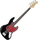 Rocktile Pro JB-30BK 70's Deluxe E-Bass - Jazz-Style E-Bass - Body: Pappel -...