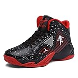 BINQI Herren Basketballschuhe High-Top leichte Stoßdämpfung rutschfeste...