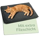Knupis Selbstheizende Wärmedecke Katze 60x45 cm – Weich – Waschbarer Bezug...