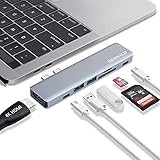 7 IN 2 USB C Hub für MacBook Pro MacBook Air, DEMKICO USB C Dock, MacBook Pro...