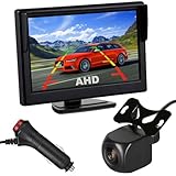 5 Zoll IPS AHD Auto Monitor 1920 * 1080P HD Rückfahrkamera IP68 wasserdichte...