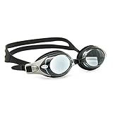 EnzoDate Schwimmbrille + 1 bis + 8, -1 bis -8, Anti-Beschlag UV-Schutz...