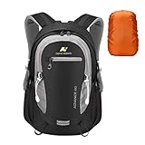 LOCAL LION Wanderrucksack Rucksack 20L mit Regenschutz Fahrradrucksack...