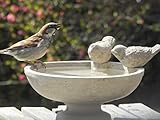 Vogeltränke auf Sockel ⌀ ca. 21-25 cm, Vogelbad oder Futterstelle für...