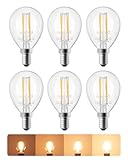EDISHINE E14 LED-Lampe, 2700K Warmweiß, 420LM P45 dimmbare Glühbirne, 4,8W...