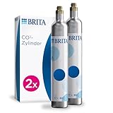 BRITA Universal CO2-Zylinder 2-er Pack für Wassersprudler mit Schraubsystem –...