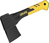 LEXIVON Axt 25.5cm aus Stahl der Grade A, mit verstärktem Griff eingespritztem...