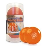 Scott Pilates Toning-Bälle, 2er-Pack Orange orange 1 LB