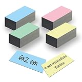 32x Magnetstreifen Bunt 6 cm x2 cm Magnetschilder beschreibbar selbstklebend...