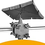 4smile SET Sonnenschirm Balkon rechteckig + Sonnenschirmhalter Balkongeländer -...