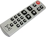 SeKi Grande silber - lernfähige Universal-Fernbedienung mit großen Tasten -...