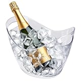 Kunststoff Sektkühler mit 2 Tragegriffen - 26 x 20 cm - Flaschenkühler...
